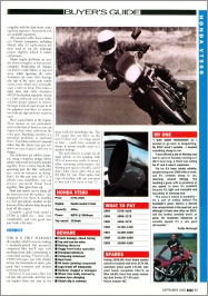 Sept 1992 Bike VT500 Test